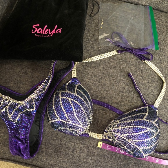 Purple Saleyla Fully stoned Figure Suit - Picture 2 of 10